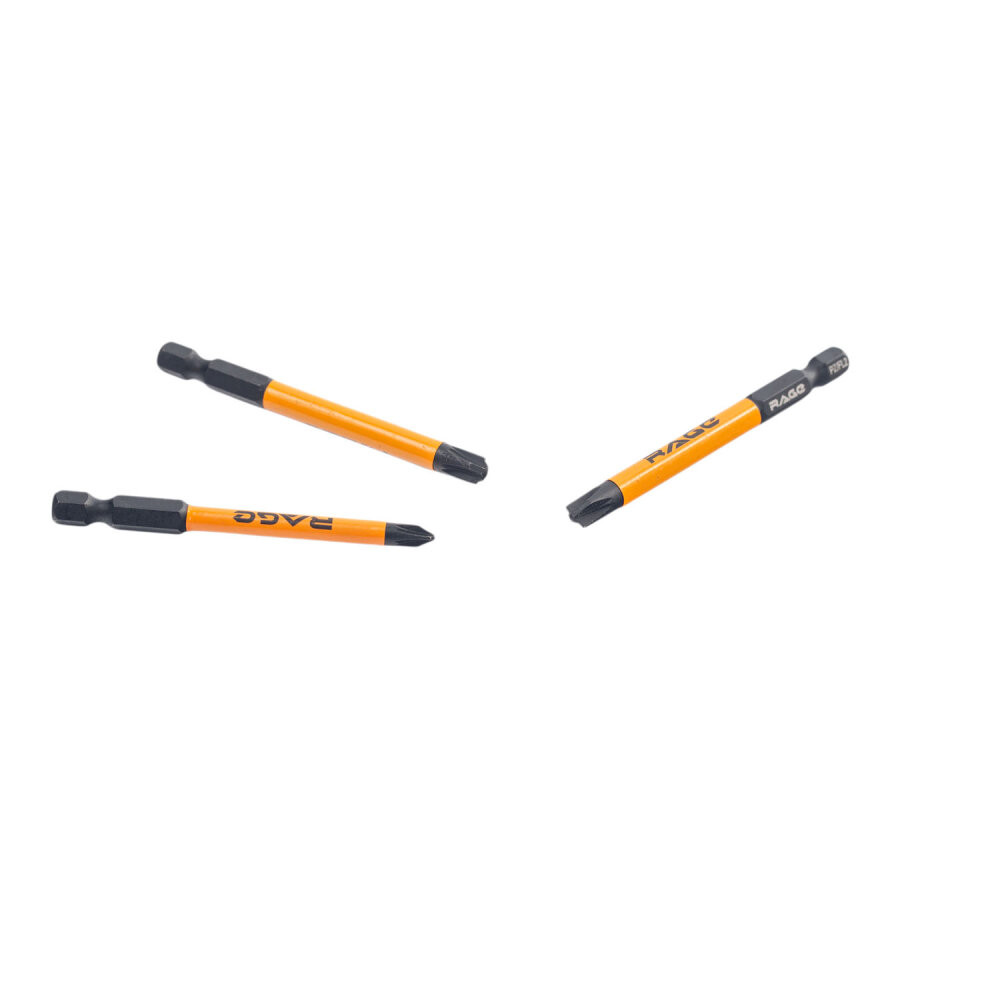 Биты для электриков магнитные S2 PZ/FL1 PZ/FL2 PZ/FL3 x 75 мм 3 шт (Rage) 554292