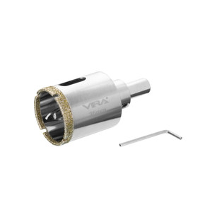 Коронка алмазная 35 мм по керамограниту керамике и стеклу с центровочным сверлом (Vira) 559504