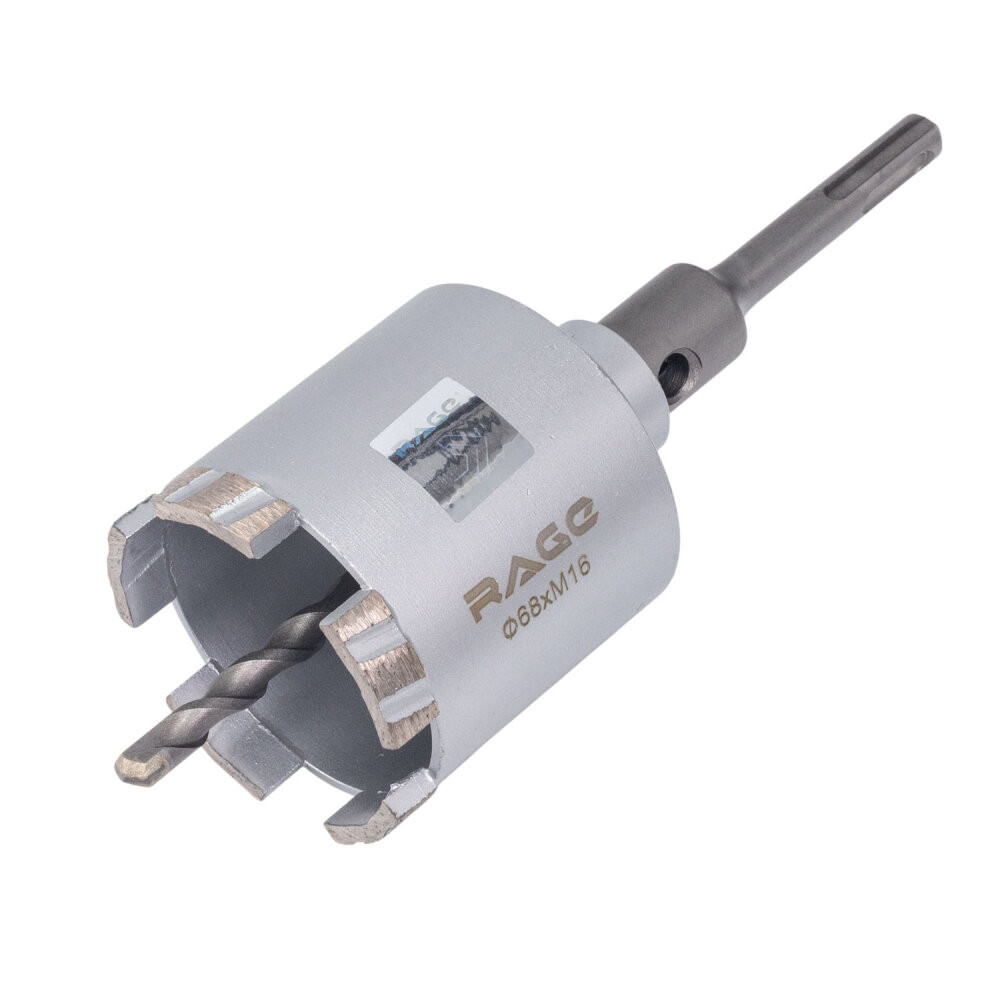 Коронка алмазная по бетону 68 мм для подрозетников с верхним пылеотводом Long-Life (Rage) 559551