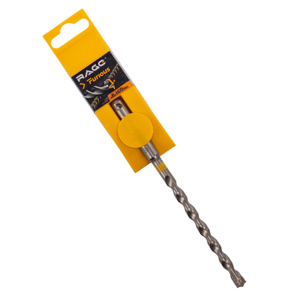 Бур по железобетону для перфоратора 8 х 160 мм SDS-Plus Quadro-X (Rage Furious) 567816