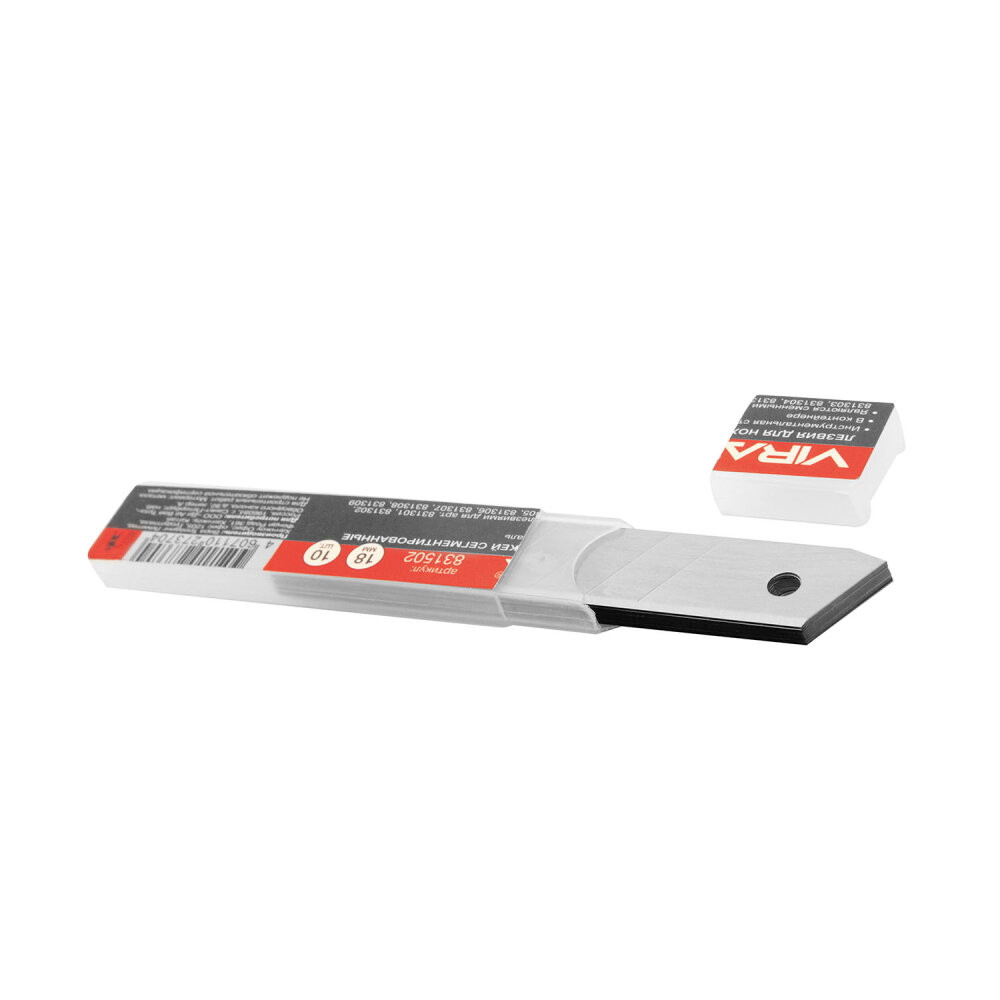 Лезвия для ножей сегментированные 18 мм 10 шт (Vira) 831502