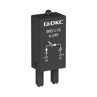 Модуль индикации и защиты, LED зеленый+диод A1+, 110-240V DC (DKC) IMD-LD3G