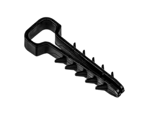 Дюбель-хомут для плоского кабеля черный PCD-F 05x10-45-100BL PA6.6 Jazzway (100 шт/уп) Jazzway (JazzWay) 5054981