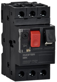 Пускатель ПРК32-6,3 In=6,3А Ir=4-6,3А Ue 660В MASTER IEK (IEK) DMS11-D63