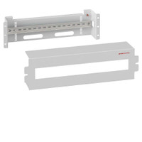 Корпус-панель с DIN-рейкой. 19 дюймов. 3U. 22 места. цвет серый (RAL 7035) (SYSMATRIX) DP 0003.700