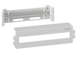 Корпус-панель с DIN-рейкой. 19 дюймов. 3U. 22 места. цвет серый (RAL 7035) (SYSMATRIX) DP 0003.700