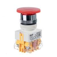 Кнопка красная AEA-22 Гриб 220В ВK-22 (Dekraft) 25024DEK
