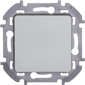 Переключатель одноклавишный INSPIRIA 10 AX 250 В~ алюминий (Legrand/Daccord) 673652