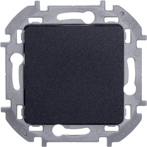 Переключатель одноклавишный INSPIRIA 10 AX 250 В~ антрацит (Legrand/Daccord) 673653