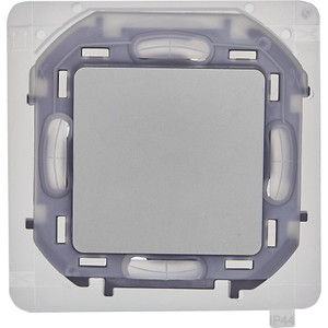 Переключатель IP44 INSPIRIA 10 AX 250 В~ алюминий (Legrand/Daccord) 673672