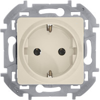 Розетка 2К+З немецкий стандарт 16 А 250 В~ INSPIRIA слоновая кость (Legrand/Daccord) 673721