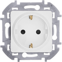 Розетка 2К+З со шторками немецкий стандарт 16 А 250 В INSPIRIA белая (Legrand/Daccord) 673730