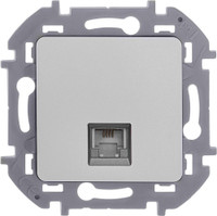 Телефонная розетка RJ11 INSPIRIA алюминий (Legrand/Daccord) 673822