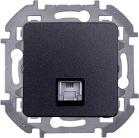 Телефонная розетка RJ11 INSPIRIA антрацит (Legrand/Daccord) 673823