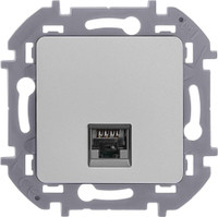 INSPIRIA розетка информационная RJ 45 категория 5e UTP  алюминий (Legrand/Daccord) 673827