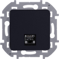 INSPIRIA розетка информационная RJ 45  категория 5e  UTP антрацит (Legrand/Daccord) 673828