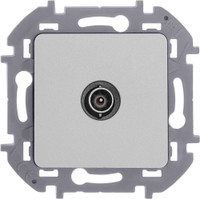 Розетка TV проходная 14 дБ 5 862 мГц INSPIRIA алюминий (Legrand/Daccord) 673862