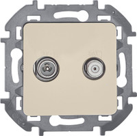 Розетка TV/SAT звезда  INSPIRIA слоновая кость (Legrand/Daccord) 673881