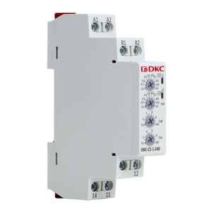 Реле контроля тока, 0.1-1А, конфигурация контакта 1CO, 24-240 AC/DC (DKC) DRC-C1-1-240