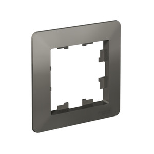 ATLASDESIGN AIR 1-постовая РАМКА, СТАЛЬ/дымчатый черный (Systeme Electric) ATN220901