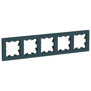 Рамка пятипостовая ATLASDESIGN универсальная изумруд (Systeme Electric) ATN000805