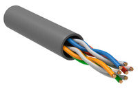 Витая пара U/UTP кат 5E 4х2х24AWG PVC серый (305м РФ/Т (ITK) LC1-C5E04-111-T-R
