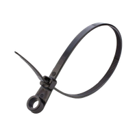 Стяжка кабельная нейлоновая (хомут) под винт 4.8 х 200 мм чёрная (100 шт/уп) NO-224-591 (ЭРА) Б0066051