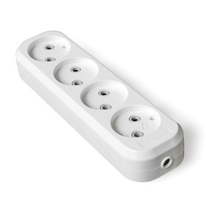 Колодка удлинителя 4 поста без заземления (UNIVersal) E204