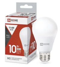 Лампа светодиодная низковольтная LED-MO-PRO 10Вт 12-48В Е27 4000К 900Лм IN HOME (IN-HOME) 4690612038032