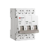 Автоматический выключатель 3P 6А (С) 6kA ВА 47- 63N PROxima (EKF) M636306C