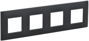 SKANDY Рамка 4-местная SK-F04G графит IEK (IEK) SK-M42-K53