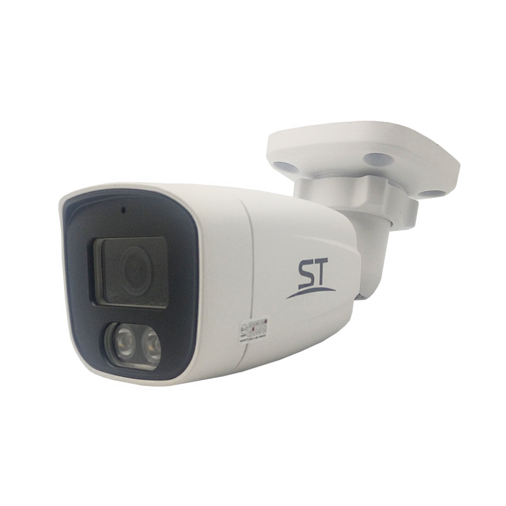 Видеокамера IP 3Мп цилиндрическая уличная IP66 ИК-30м c РОЕ (2.8мм) (Space Technology) ST-301 IP HOME POE DUAL LIGHT