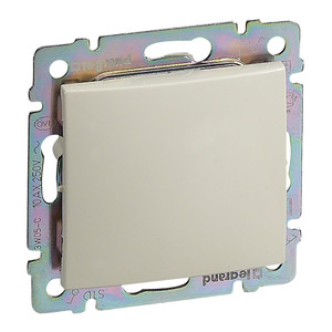 Выключатель 1-клавишный 10А безвинтовое крепление слоновая кость VALENA DIY (IEK) 695600