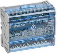 TEKFOR Шины на DIN-рейку (кросс-модуль) ШНК 4х11 3L+PEN IEK (IEK) TF-DN10-4-11-125