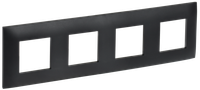 SKANDY Рамка 4-местная SK-F04Bl черный IEK (IEK) SK-M42-K02