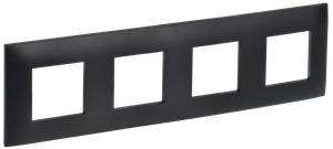 SKANDY Рамка 4-местная SK-F04Bl черный IEK (IEK) SK-M42-K02