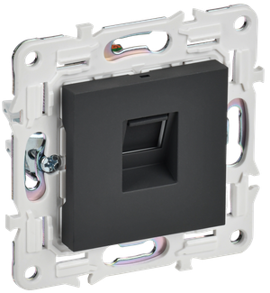 SKANDY Розетка компьютерная RJ45 кат.5E SK-K01G графит IEK (IEK) SK-K10-1-K53