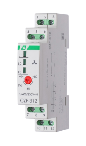 Реле контроля фаз CZF-312 (Евроавтоматика F&F) EA04.001.007