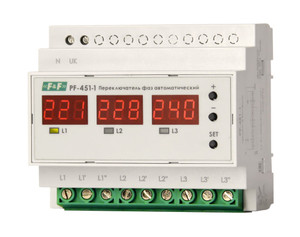 Переключатель фаз автоматический PF-451-1 (Евроавтоматика F&F) EA04.005.005