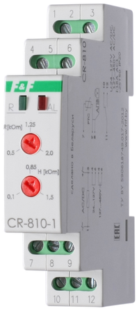 Реле защиты электродвигателей термисторное        CR-810-1 (Евроавтоматика F&F) EA05.002.002