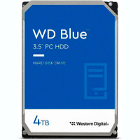 Жесткий диск 4TB Blue 3.5'', SATAIII, 5400 об/мин, 256 МБ (Western Digital) WD40EZAX