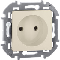 Розетка 1-местная без заземления без защитных шторок 16А слоновая кость INSPIRIA (IEK) 673711