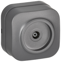 GLORY Розетка для открытой установки TV РТВ20-ХСм сталь матовый IEK (IEK) EAH10-K46M