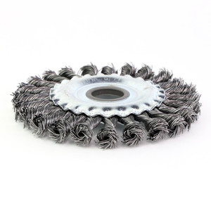 Щетка дисковая жгутовая Д125x13x22,2, ворс сталь 0,50 (13-012) (EuroBrush) EB-DST4L
