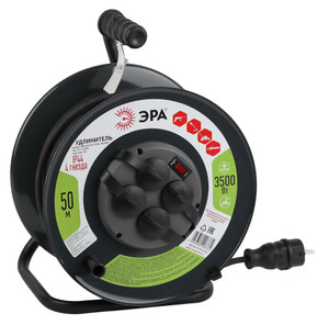 Удлинитель силовой RMx-4es-3x1.5-50m-IP44KG на металлической катушке c/з 4 гнезда 50м КГ 3х1.5 RMx-4es-3x1.5-50m-IP44KG (ЭРА) Б0046804