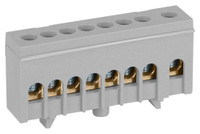 Шина NO-224-106 L фаза в изолированном корпусе на DIN-рейку ШНИ-6х9-8-Д серый (ЭРА) Б0062890