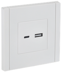 FORTE&PIANO Розетка USB A+C 3,1А FP250 белый IEK (IEK) FP-U22-D31-K01
