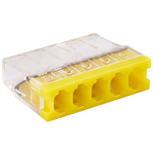 Клемма соединительная  5-контактная с пастой Elеctrodeel ED 772-205-b6, сечение 0,5-2,5 мм2,  24А/450В (упаковка 6 штук) (Electrodeel) ED 772-205-b6 с пастой