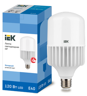 Лампа светодиодная HP 120Вт 230В 6500К E40 IEK (IEK) LLE-HP-120-230-65-E40