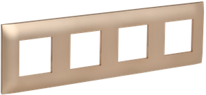 SKANDY Рамка 4-местная SK-F04Sa песочный IEK (IEK) SK-M42-K98